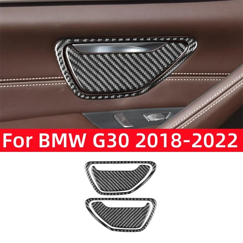 Для BMW 5 серии G30 2018-2022 аксессуары из углеродного волокна внутренняя часть