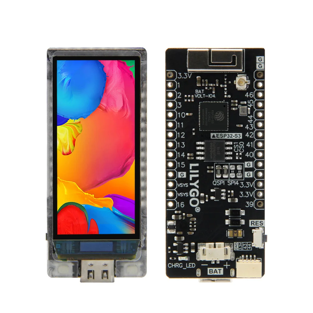 LILYGO®T-Display-S3 AMOLED ESP32-S3 1 91-inch макетная плата