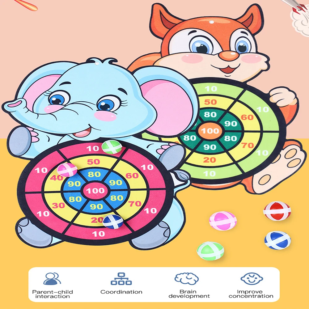 

DartBoard Target Sticky Ball Dartboard Creative Throw Sports Game Party Outdoor Sports Toy Indoor Toy Puzzle Sticky Ball for Kid
