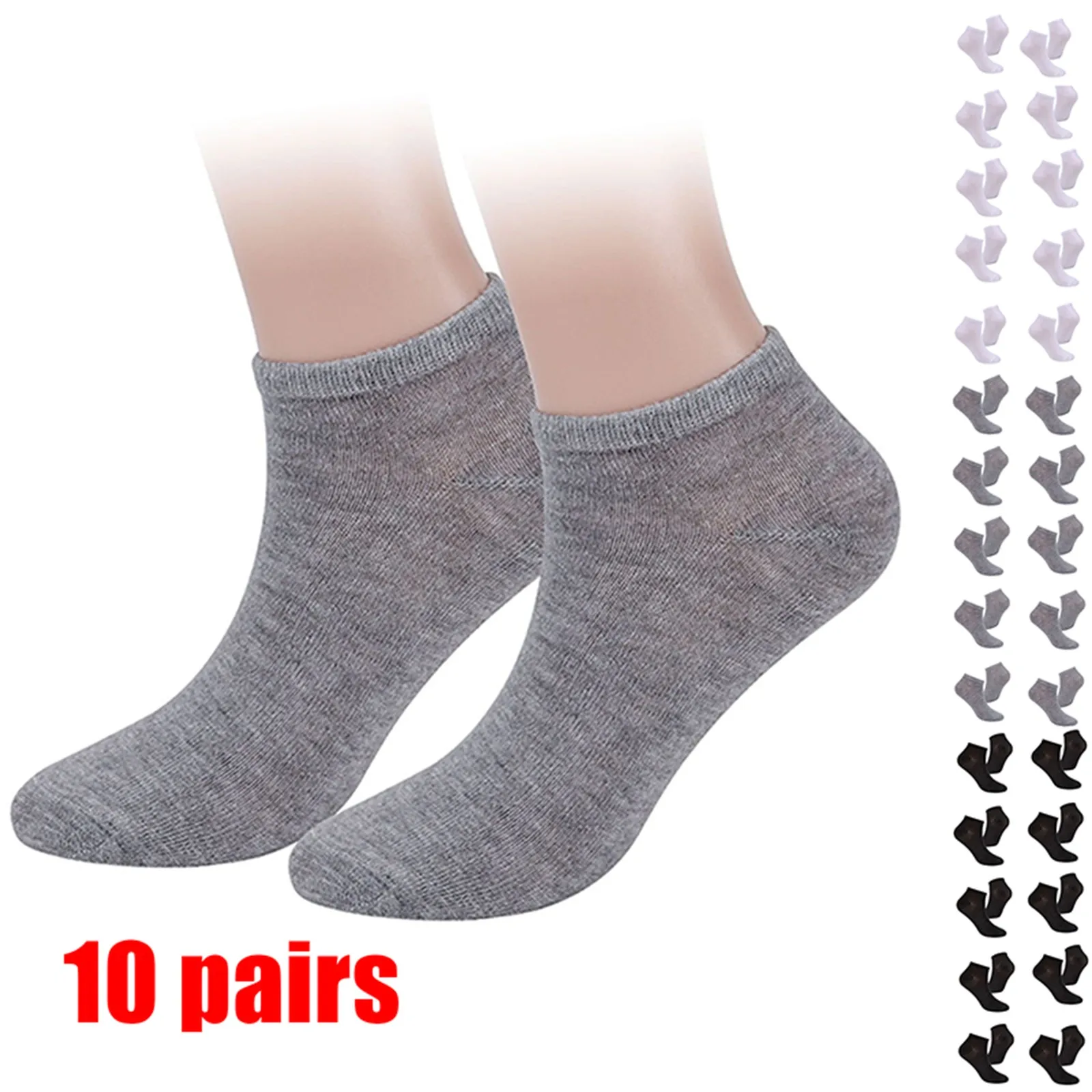 10 пар мужских и женских носков-лодочек спортивные невидимые носки для бега