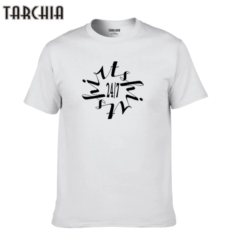 Мужская футболка с коротким рукавом TARCHIA повседневная хлопковая Футболка