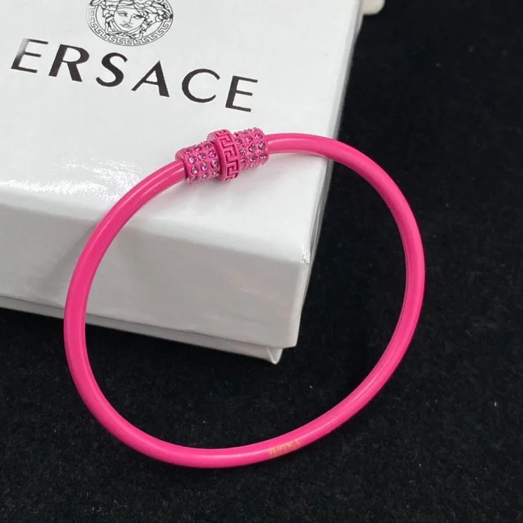 

Du Meijia Emblem Rhinestone Red Bracelet Fashion Trend Star Same Style Small Design Bracelet