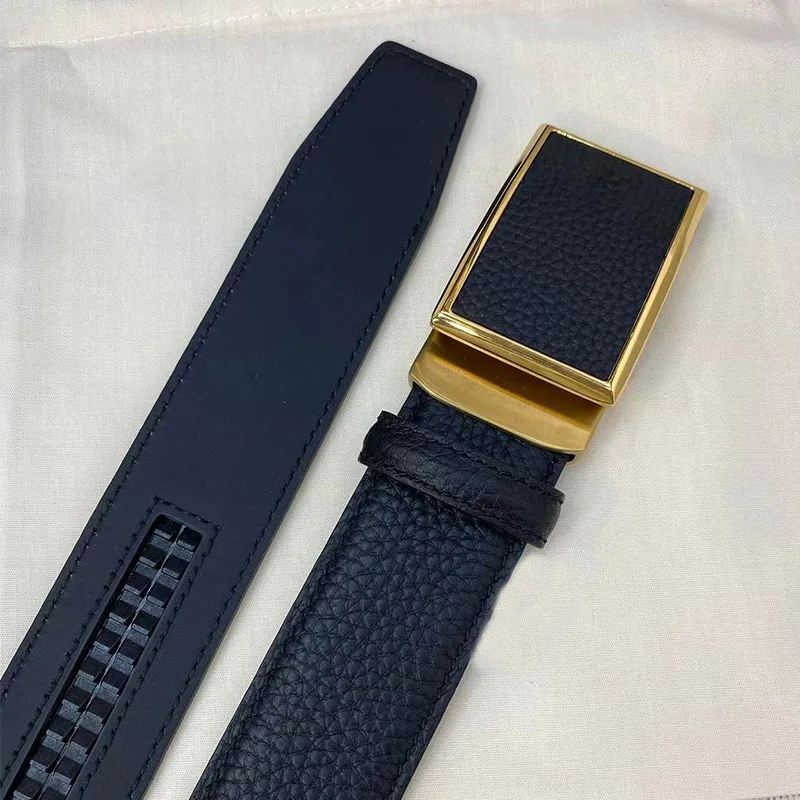 

Новый мужской автоматический пояс-ширина 34 мм 316 Высококачественная стальная пряжка с изысканным мастерством, Мягкий ремень MB feel