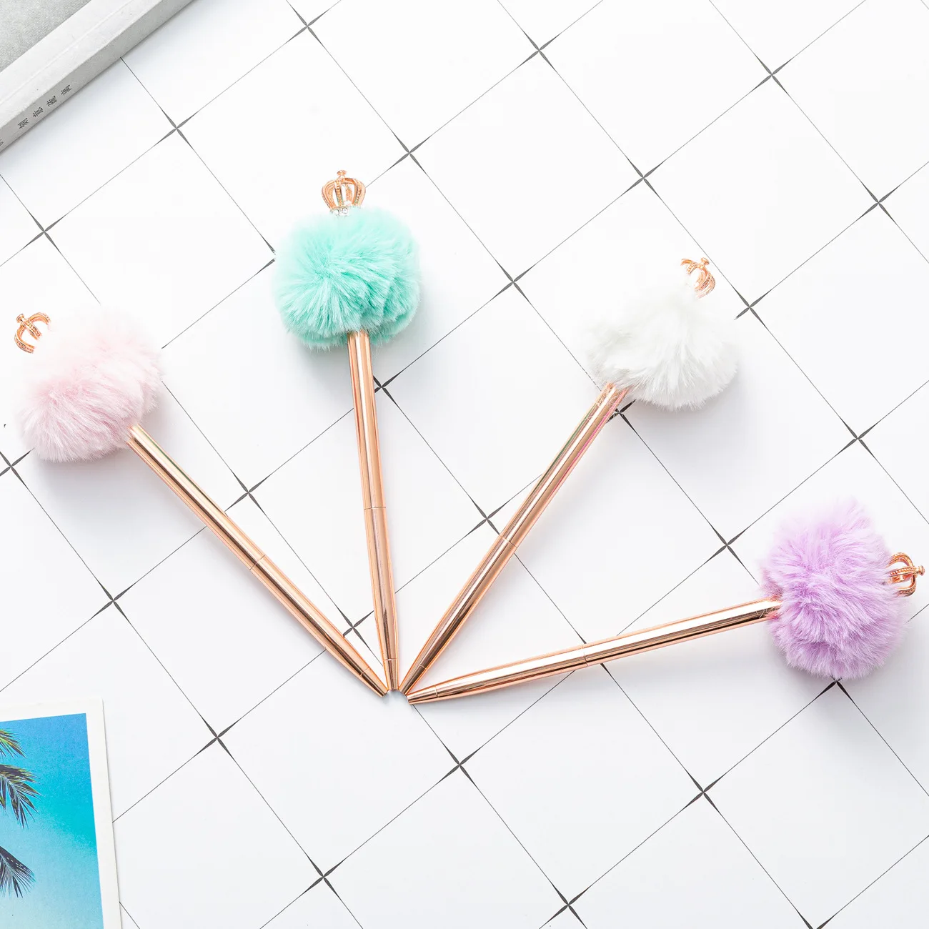 

Шариковая ручка, металлические офисные и школьные принадлежности с блестками, Симпатичные зажимы для спиннинга и подарка, 10 шт.