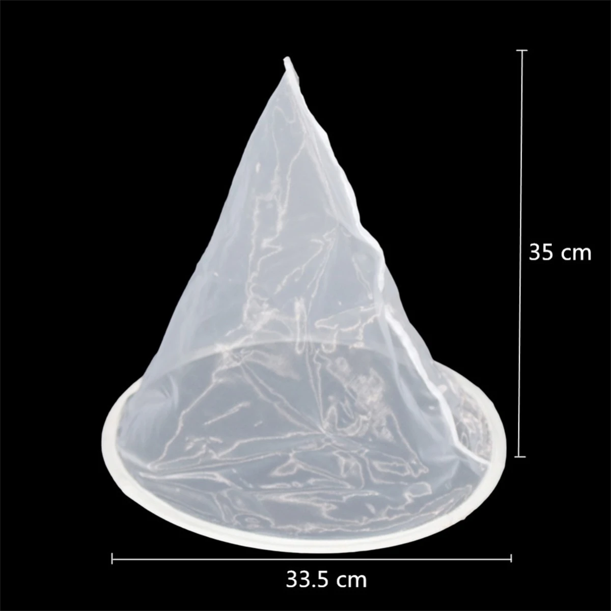

Фильтр для меда в форме воронки, 150 ячеек, конический нейлоновый волокнистый фильтр, сетчатый слой, очиститель, пчеловодческое оборудование, сбор меда, белый, 1 шт.
