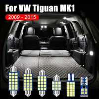 8pcs car led bulbs reading lamp vanity mirror trunk light for volkswagen vw tiguan mk1 2009 2011 2012 2013 2014 2015 accessories