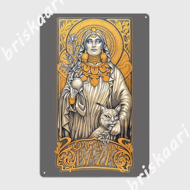 

Dama De Baza леди базы металлический знак пещера паб дизайн настенный налет кинотеатр гостиная жестяной знак плакаты