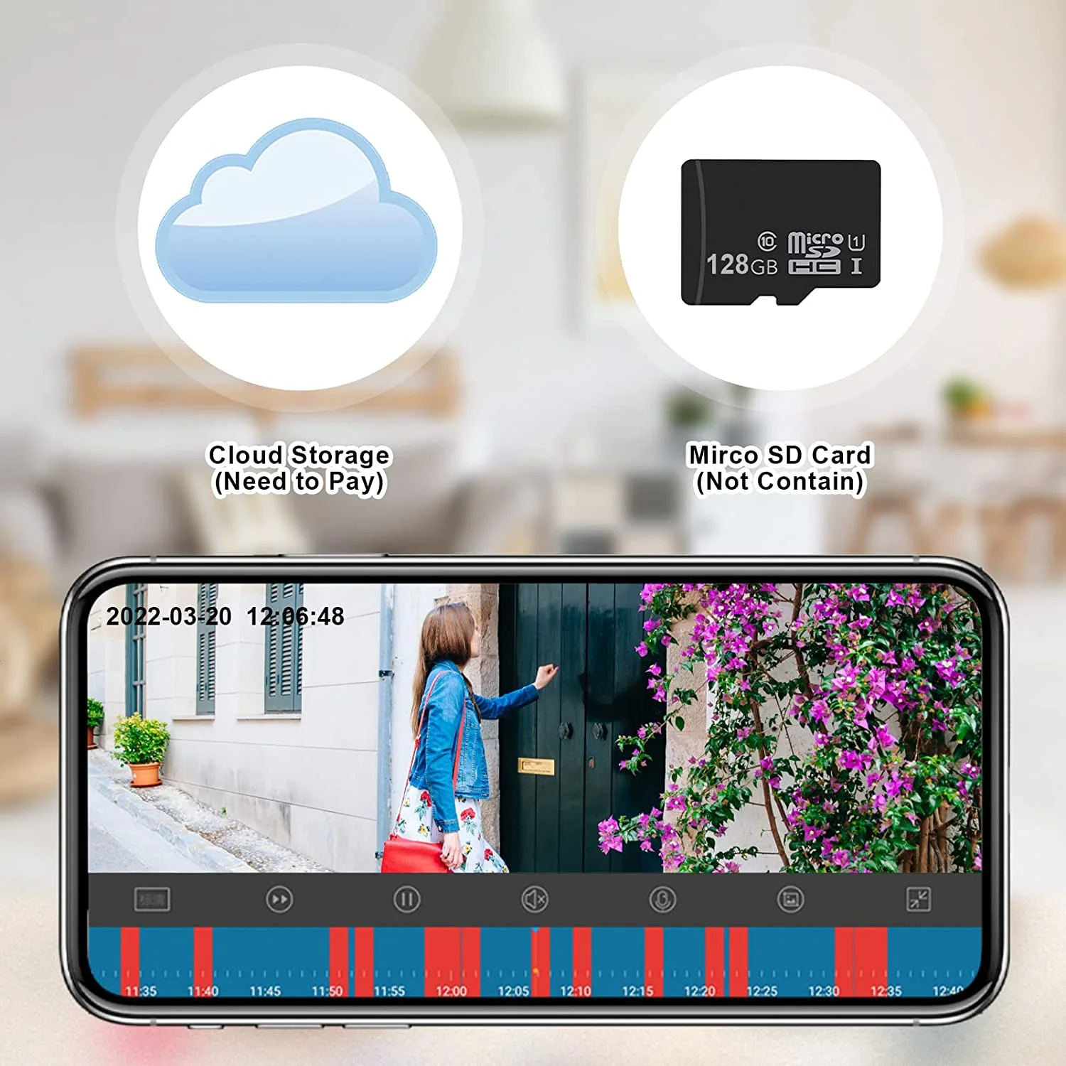 IP-камера наружная беспроводная с Wi-Fi 3 Мп 4-кратным увеличением и HD-объективом -