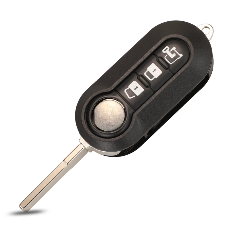 Jingyuqin 2/3BTN чехол для дистанционного ключа автомобиля для Fiat 500 Panda Punto Bravo Ducato Peugeot Boxer Citroen Jumper Auto Uncut Blade