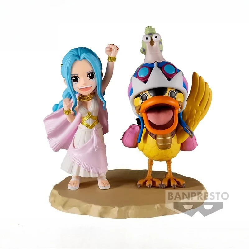 Фото Оригинальная фигурка Bandai Banpresto One Piece WCF Log Stories: Нефелтари Виви и Каро Дак, аниме-фигурка, модель, игрушка, подарок №2