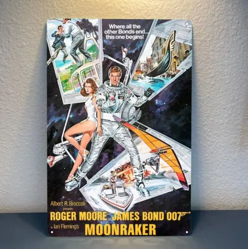 Металлический постер Moonraker коллекционный жестяной знак размер: 20x30 см