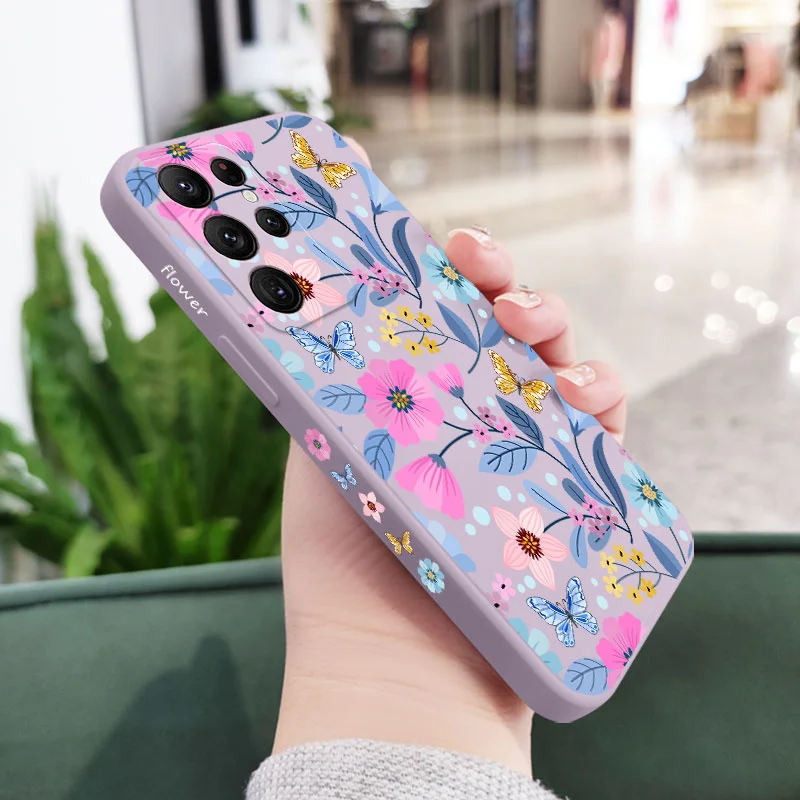 Miss Pattern Phone Case For Samsung Galaxy S23 S22 S21 S20 Ultra Plus FE S10 S9 S10E Note 20 ultra 10 9 Plus Cover