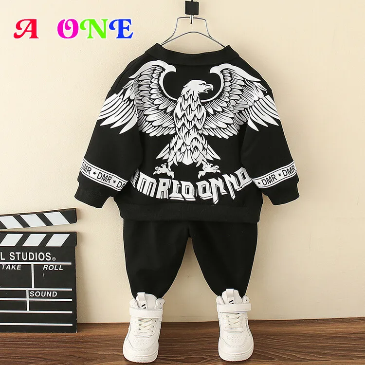 

boys sweatshirt baby clothes kids hoodies spring atumn baby sport sweatshirt fashion cartoon eagle boys clothes 2-12y