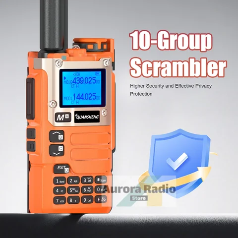 Quansheng UV-K5(8) оранжевая портативная рация 50-600 МГц