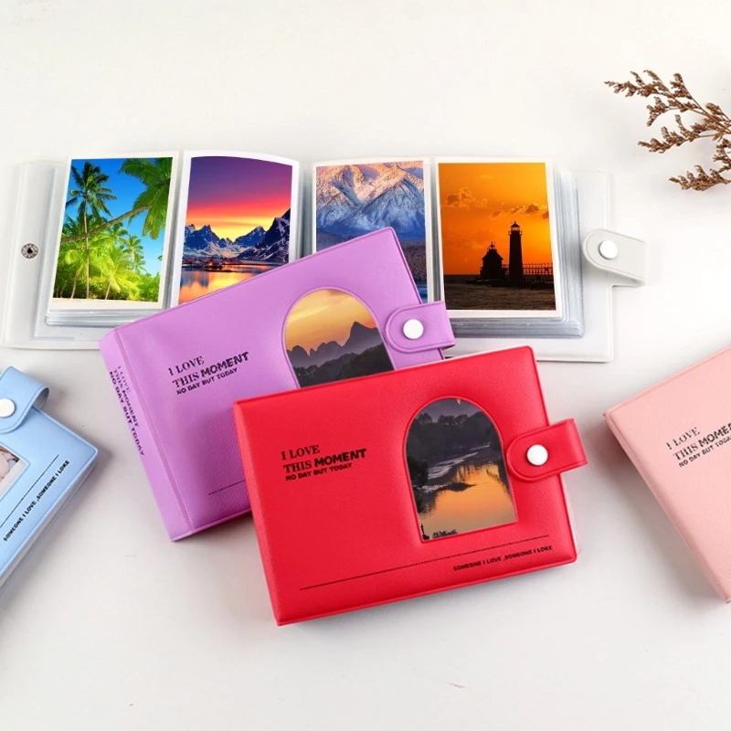 

3 Inch Photo Album Hollow Photocard Holder 64 Pockets Picture Storage Name Card