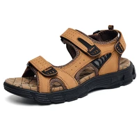 mens leather sandals soft driving shoes footwear summer 2022 man sandals
