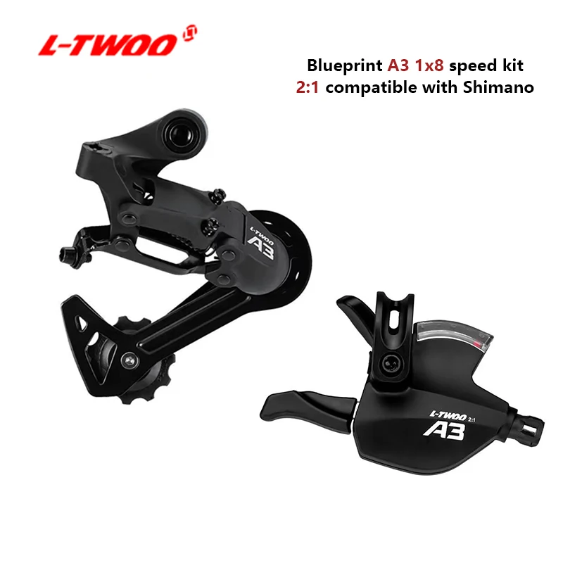 

LTWOO A3 2:1 1X8 Speed MTB Bicycle Rear Derailleur Groupset Trigger Shifter Lever + Rear Derailleur for Mountain Bikes Parts