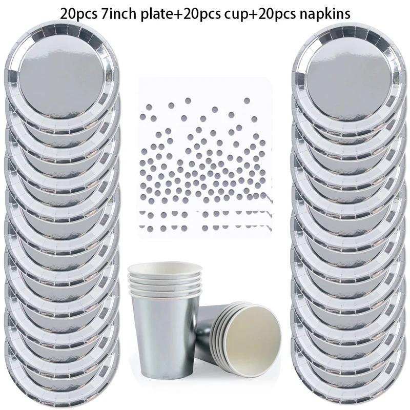 

Одноразовый серебряный набор посуды WEIGAO