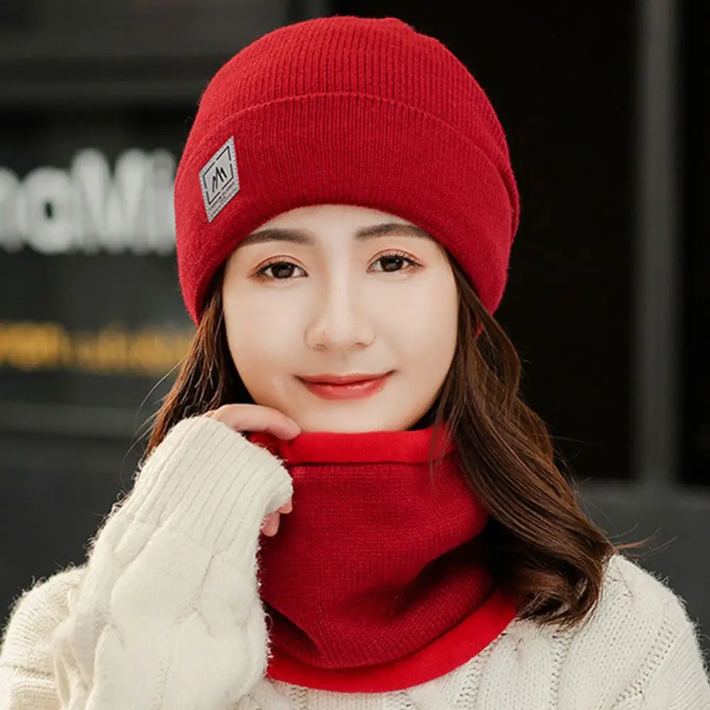 

Женский Теплый вязаный комплект из шерсти и бархата