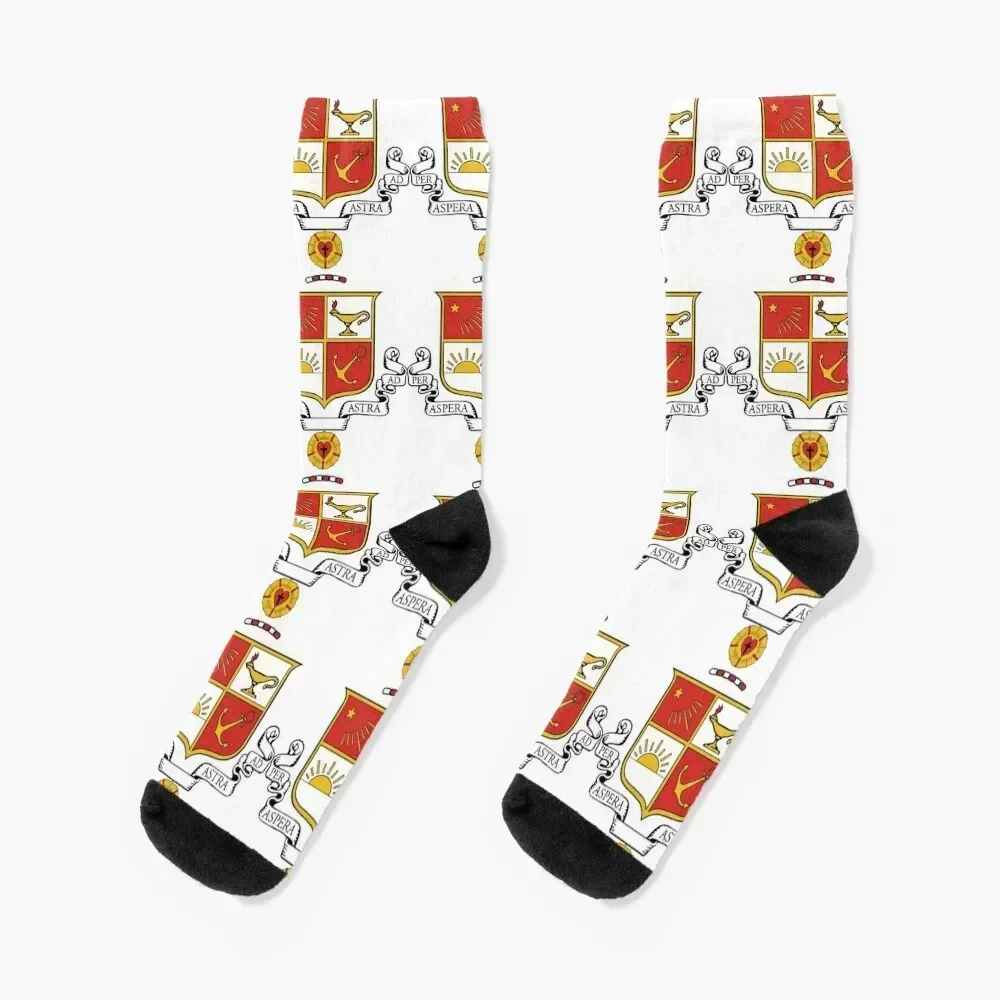 Beta Sigma Psi - Crest Socks дизайнерский бренд Новогодние рождественские подарки Носки