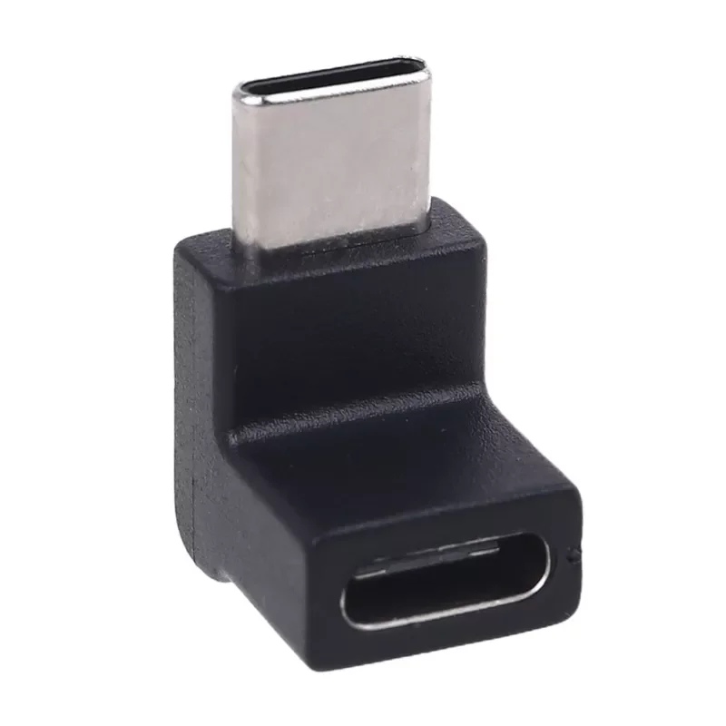 

LX9A Right Angle 90 Degree USB 3.1 Type C Male to Female USB C Converter Adapter for Cellphone Tablet Laptop USB C Charger