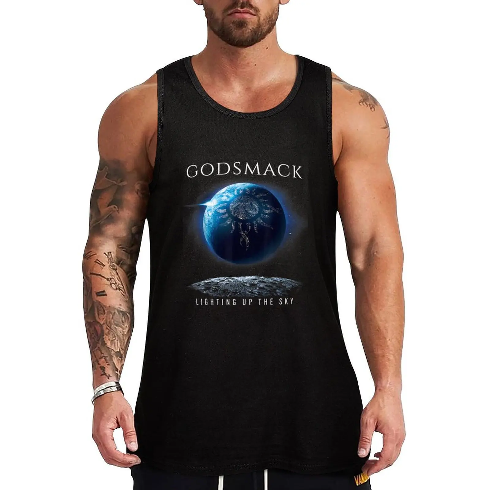 Godsmack – Planetary Tank Top для мужчин Мужская одежда спортзала