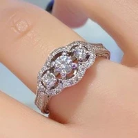 caoshi dazzling zirconia finger ring for women proposal accessories with fashionable design luxury female engagement jewelry