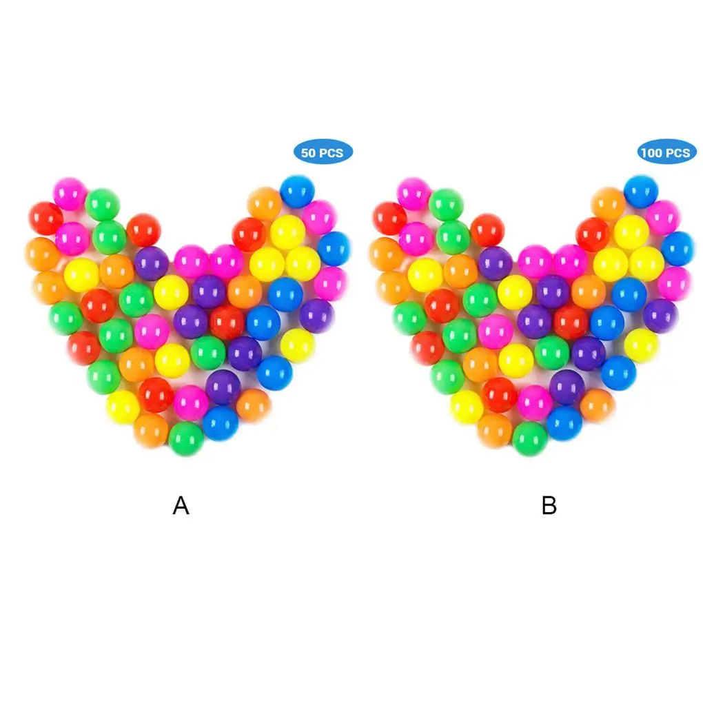 

50 Pieces Plastic Ocean Ball Thickening Outdoor Sport Balls Release Intelligent Brain Bathing Toy Household School