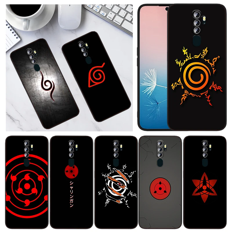 

Cool Japanese Naruto LoGo For OPPO A94 A93 A74 A73 A72 A53S A53 A55 A31 A16K A12E A1K A12 A11 A9 A5 2020 Black Phone Case Capa