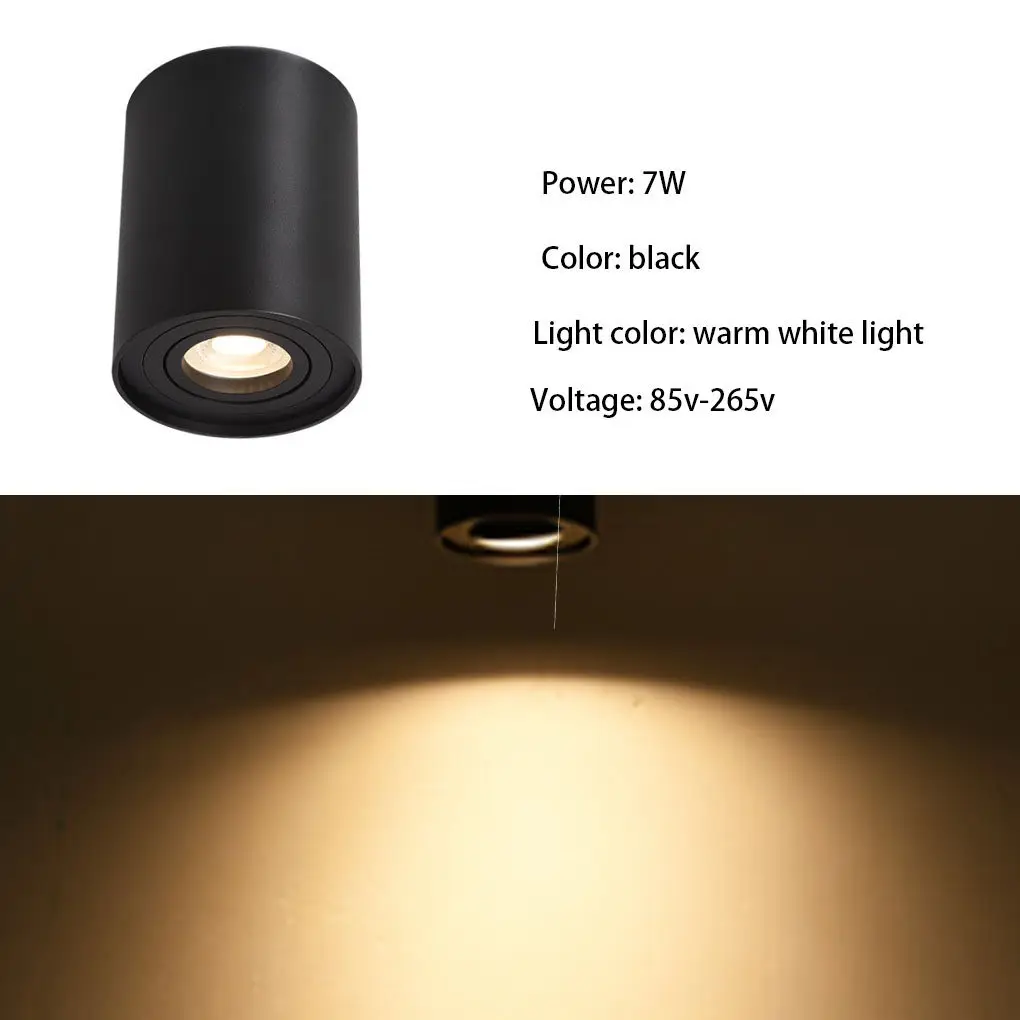 

LED Ceiling Lamp Spotlight Angle Adjustable Light for Living Room Background Porch Hallway Warm White Light