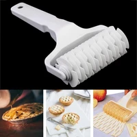 1pcs plastic dough pie pizza roller baking mold pull net wheel knife pastry lattice meringue cutter cookie craft kitchen tools