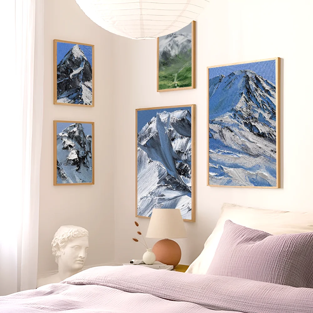 Красивое небо Снежная гора классические киноплакаты HD качество плакат настенная