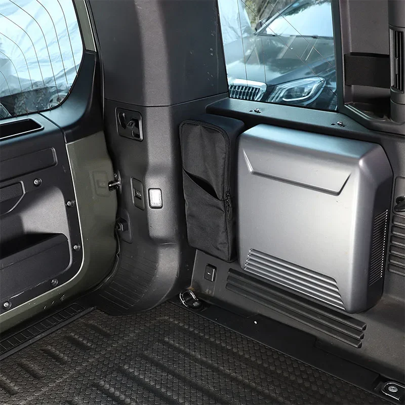 Для Land Rover Defender 110 2020-2024 черная ткань Оксфорд органайзер для багажника автомобиля