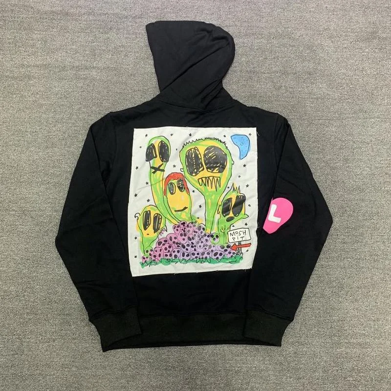 

22SS Hand Drawn Graffiti TRAVIS SCOTT Hoodie Men Women EU Size 100% Cotton Cactus Jack Pullover Fashion Autumn Winter Hentai