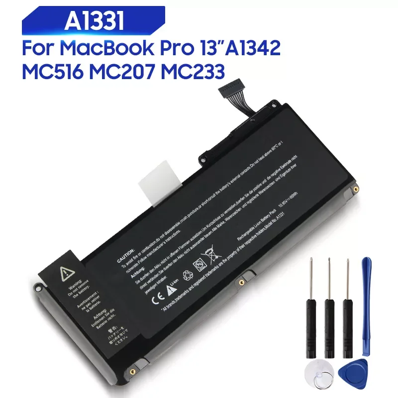 

Replacement Battery For MacBook Pro 13" A1331 A1342 MC516 MC207 MC233 Genuine Tablet Battery 60Wh