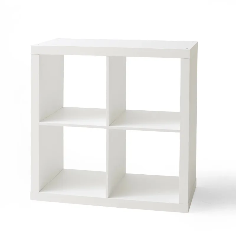 

Better Homes & Gardens 4-Cube Storage Organizer, White Texture，shelf Storage rack