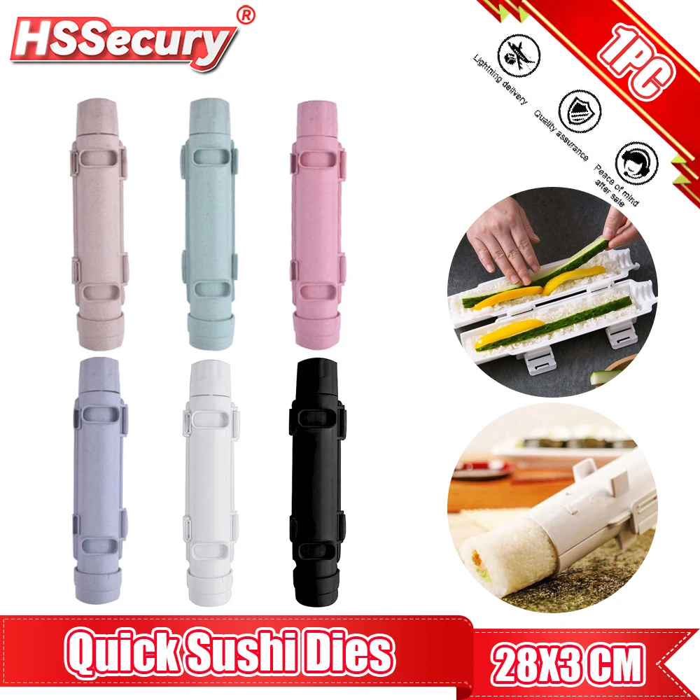 

Quick Sushi Maker Japanese Roller Rice Mold Bazooka Vegetable Meat Rolling Tool DIY Sushi Making Machine Kitchen Gadgets Tools