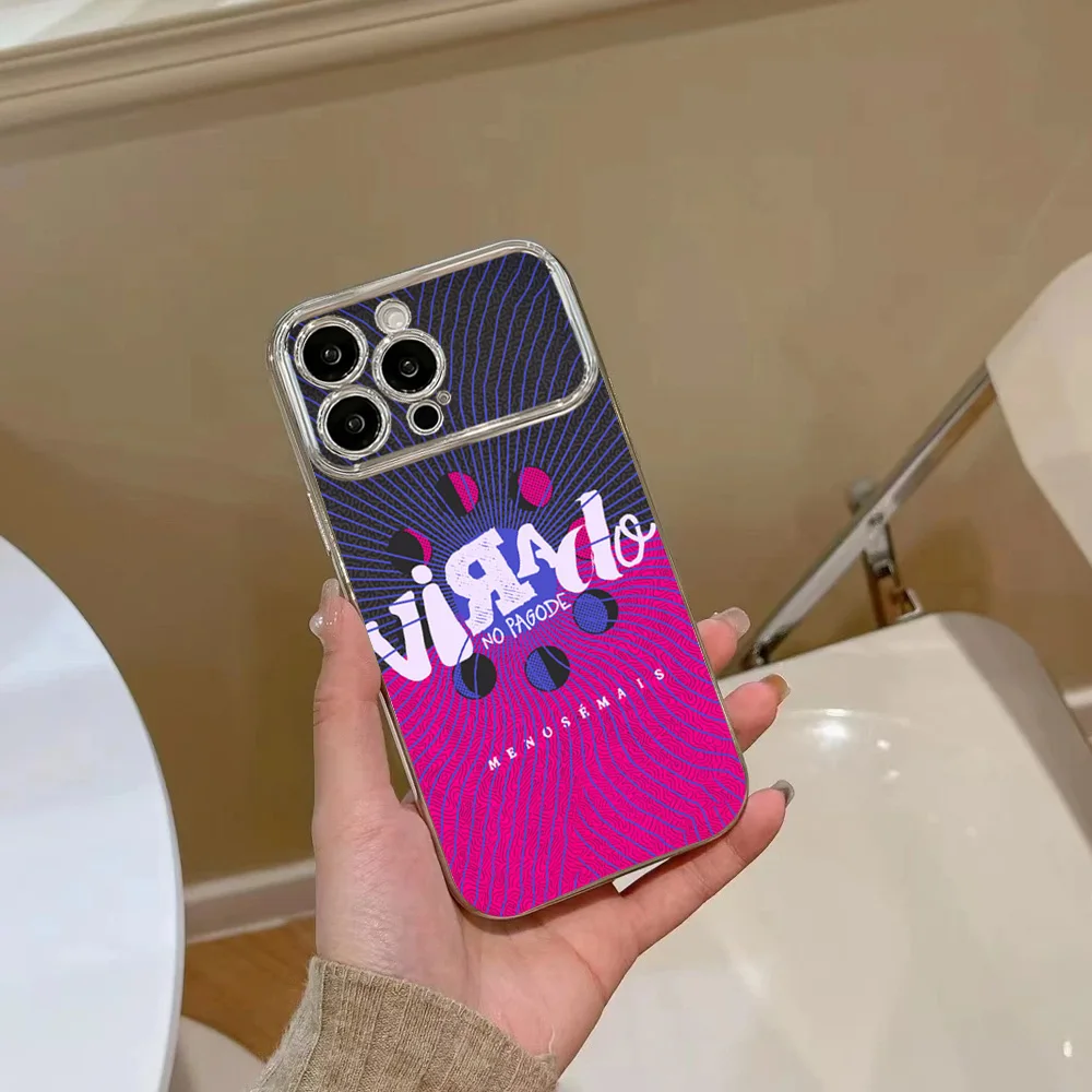 Phone Case For Samsung Electroplated L-Luisa Singer S-Sonza Large Window LensA22 A23 A32 A51 A20 4G 5G Shell