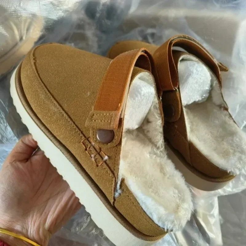 Women Wrap Toe Slippers New Comfort Casual Outdoor Sandals Thick Velcro Flats Mueller Shoes Slides Zapatos De Mujer