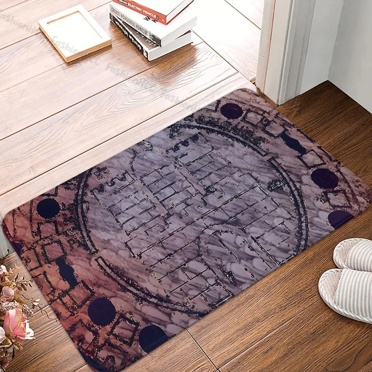 

Manhole Cover 3D Kitchen Non-Slip Carpet Hamburg At Your Feet Bedroom Mat Entrance Door Doormat Floor Decor Rug