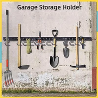 48 inch adjustable 12 hooks wall holder tool storage system garage storages garden tools multi purposes organizer racks %d0%bf%d0%be%d0%bb%d0%b8%d1%87%d0%ba%d0%b8
