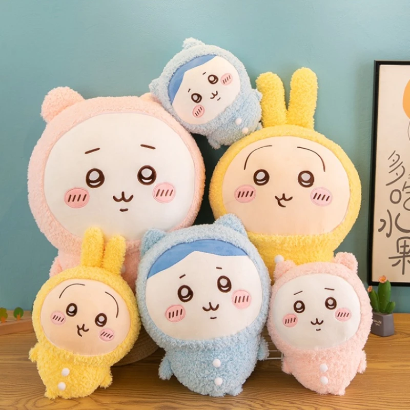 MINISO Chiikawa Series большая пижама стоячая кукла мультяшная Hachiware высоко выглядящая с