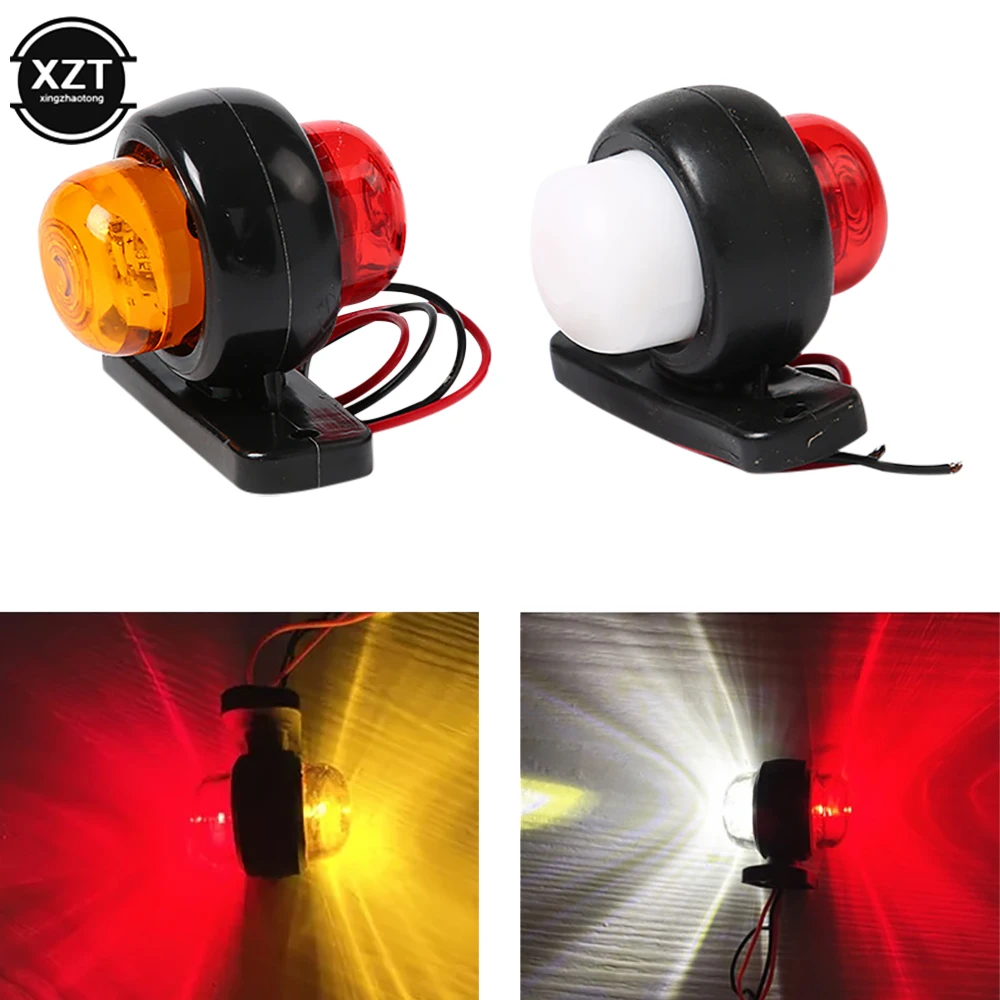 

2pcs 12v-24v Truck Lights Trailer Lamp Tail Light Truck Side Marker Indicators Caravan Rear Light Tractor Lights Signal Lights