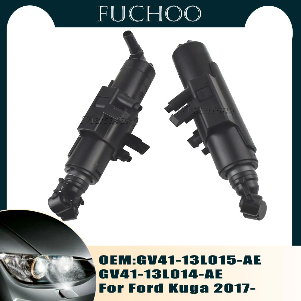 

Car Styling Bumpers Headlight Washer Nozzle Spray Actuator Jet For Ford Kuga 2017- GV41-13L015 GV41-13L014