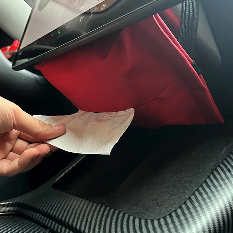 

For Tesla Model 3 Model Y Car Interior Tissue Box Central Control Screen Car Seat Tissue Pack Storage Box Decoration Accessories