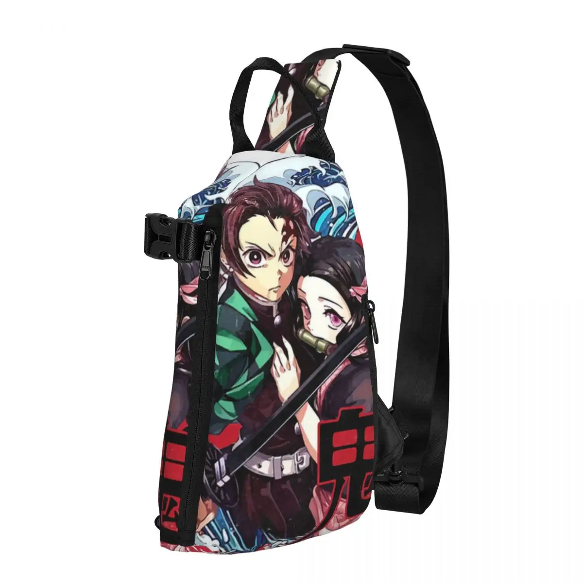 Demon Slayer Shoulder Bags Chest Cross Chest Bag Diagonally Casual Messenger Bag Travel Handbag