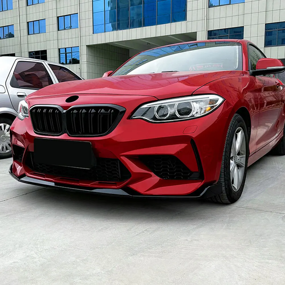 Фото Для BMW 2 серии M2 CS F87 2016-2021 передний бампер передняя лопата передняя Iip внешнее украшение модифицированный АБС-пластик автомобильный пар №4