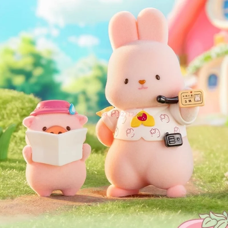 Kawaii кукла слепая коробка игривый сенсорный кролик Момо клубничный город