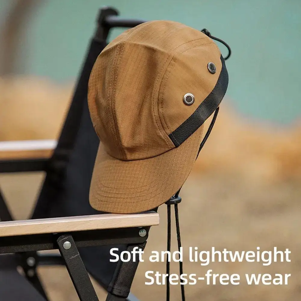 Summer Sunscreen Cap Men Women Outdoor Cycling Sweat Hats With Rope Baseball Absorption Quick-Drying Soft Top Breathable B7D7