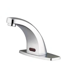 Bathroom automatic motion auto touchless brass chrome basin sink water tap hand wash faucet with infrared sensor